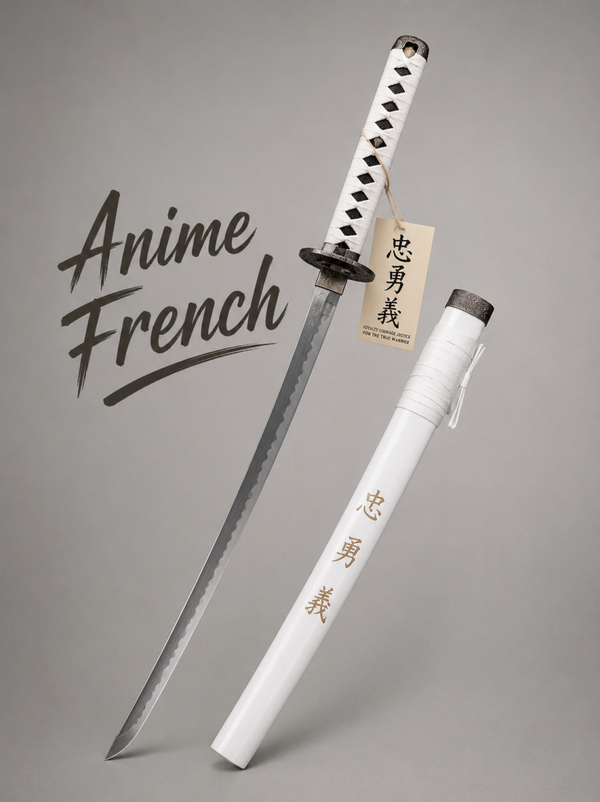 katana décoratif (toles d'acier)