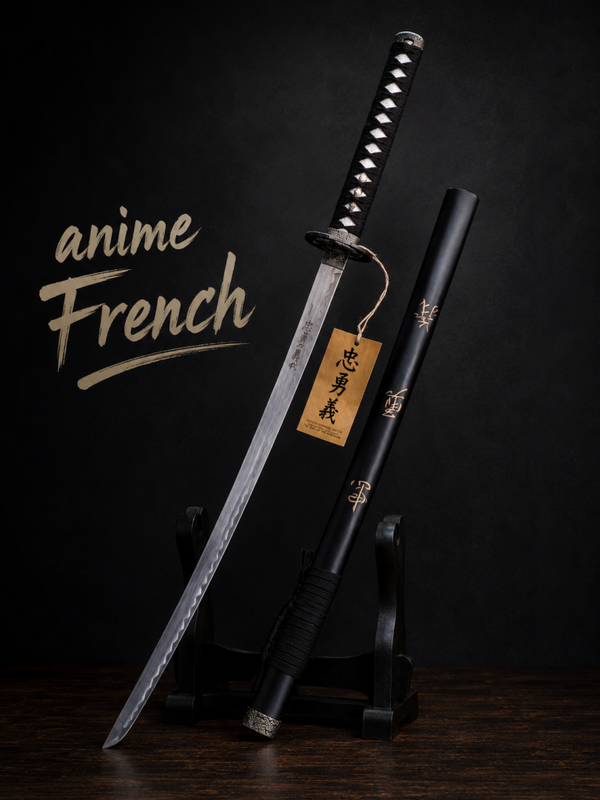 katana décoratif (toles d'acier)