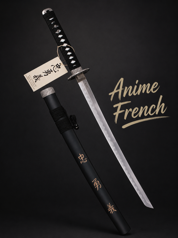 katana décoratif (toles d'acier)
