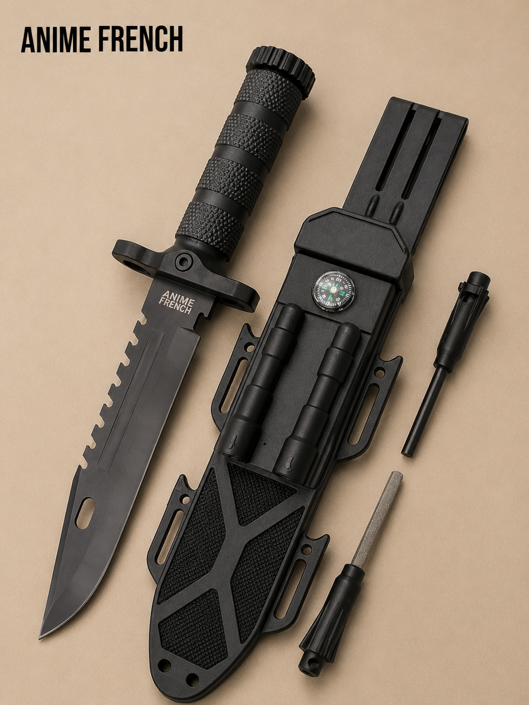 Couteaux Tactiques ( Acier 420 / HRC 54-56 )