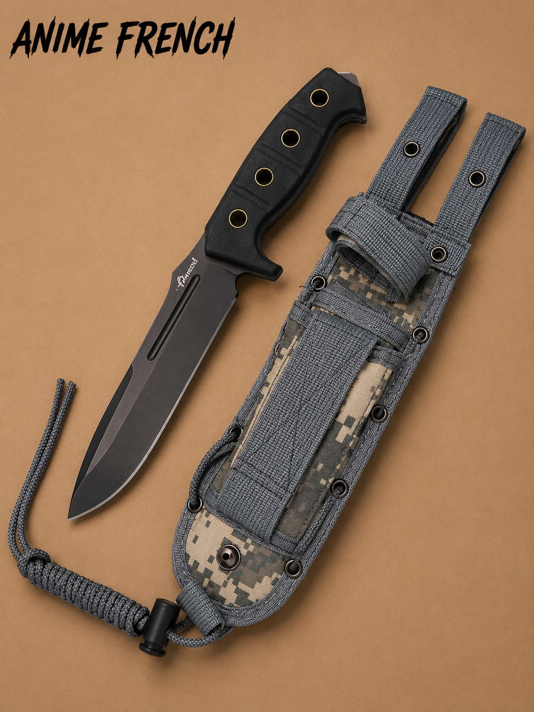 Couteaux Tactique ( Acier 420 / HRC 54-56 )