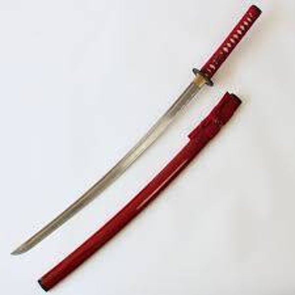katana décoratif (toles d'acier)