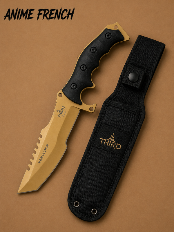 Couteaux Tactique ( Acier 420 / HRC 54-56 )