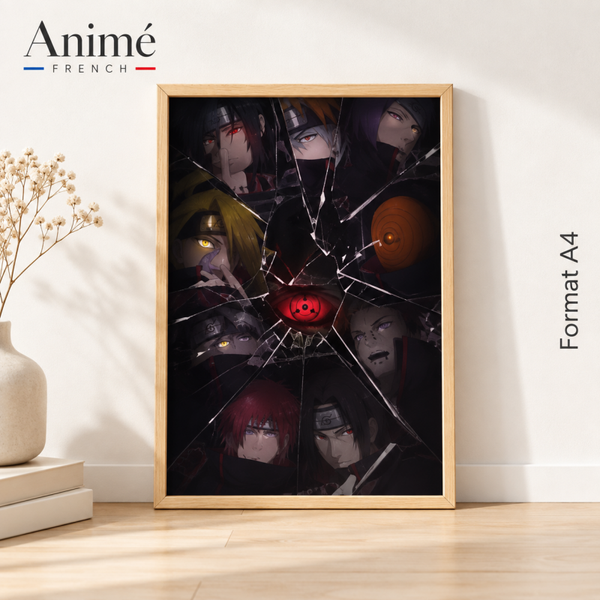 Cadre manga A4  Naruto shippuden