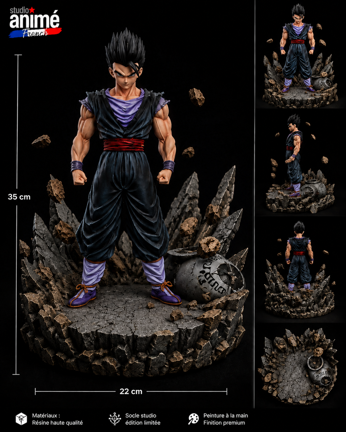 Figurine inspirée Dragon ball ( San Gohan  )