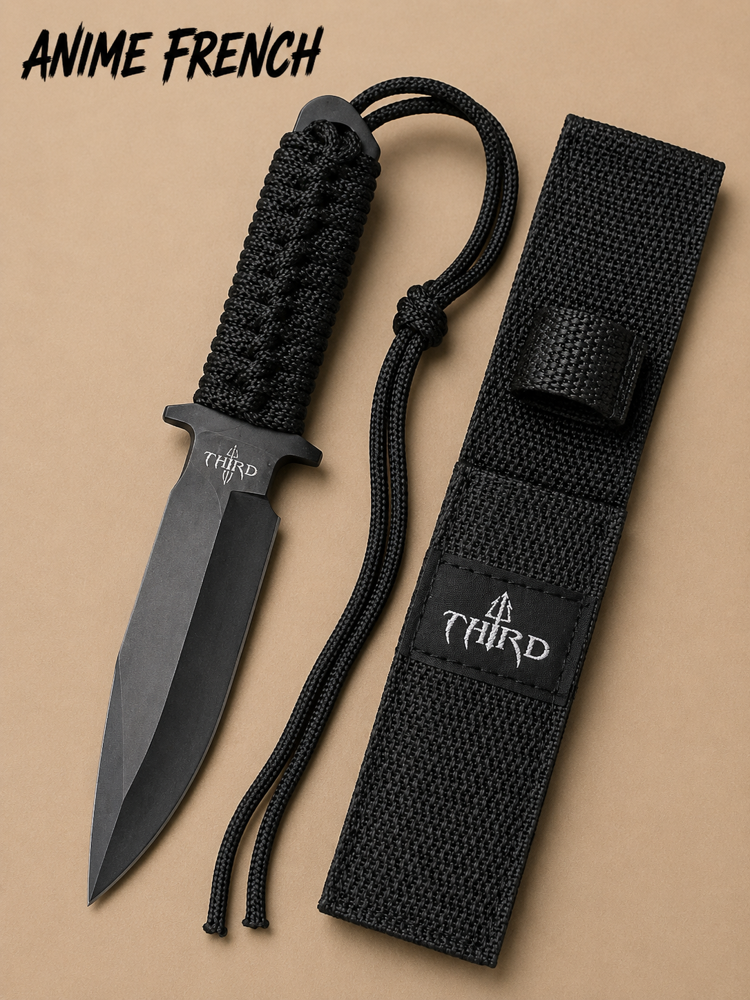 Couteaux Tactique ( Acier 420 / HRC 54-56 )
