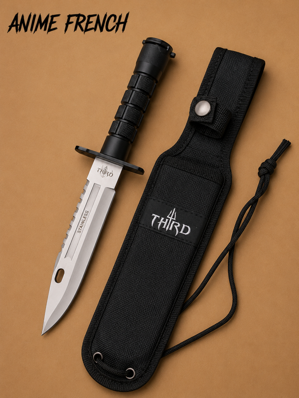 Couteaux Tactique ( Acier 420 / HRC 54-56 )
