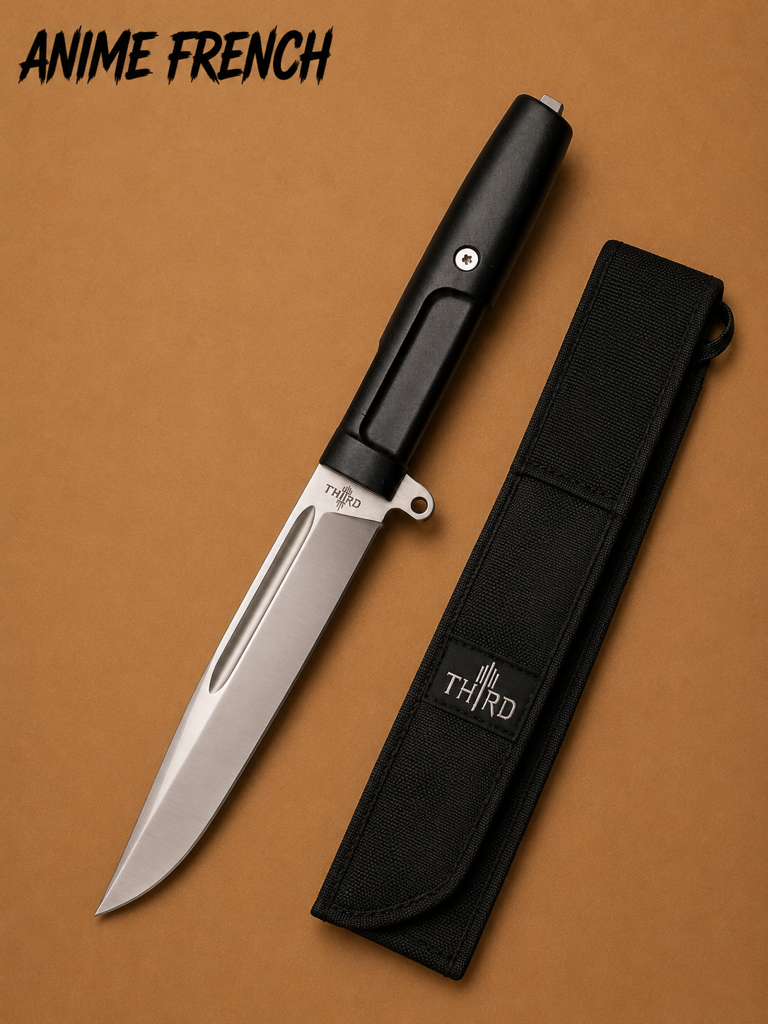 Couteaux Tactique ( Acier 420 / HRC 54-56 )