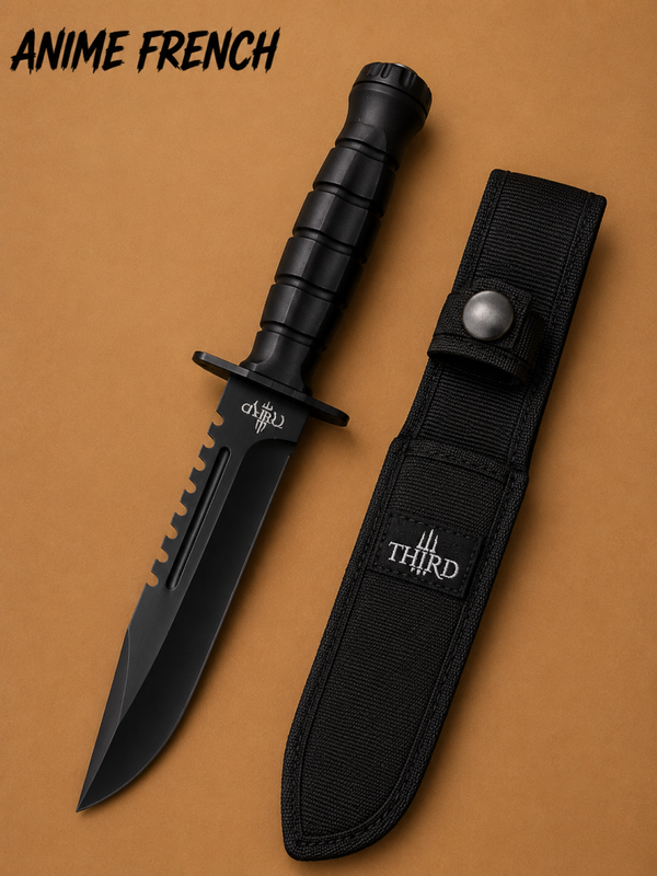 Couteaux Tactique ( Acier 420 / HRC 54-56 )