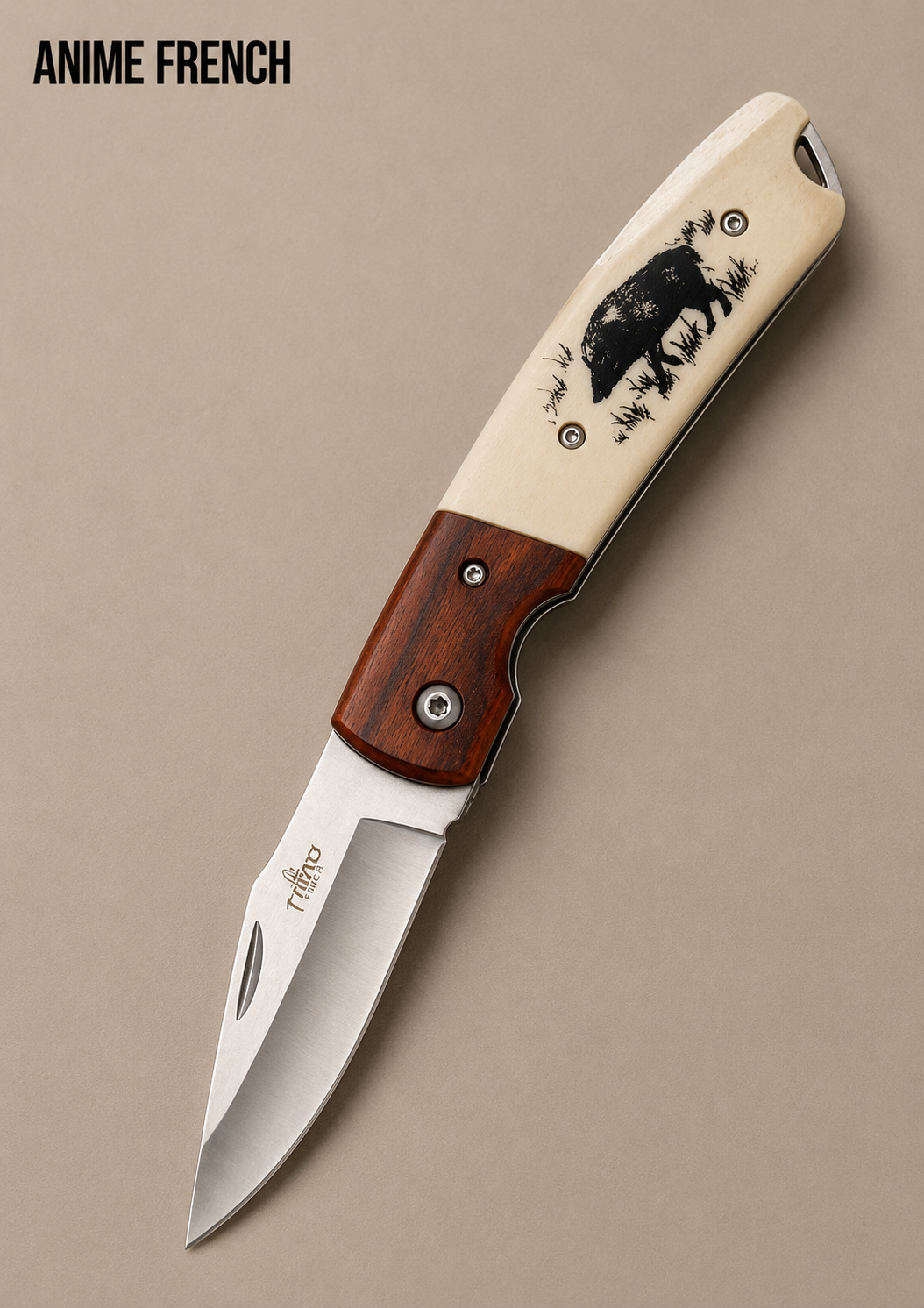 Couteaux chasse  ( Acier 420 / HRC 54-56 )