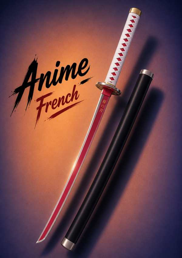katana décoratif (toles d'acier)