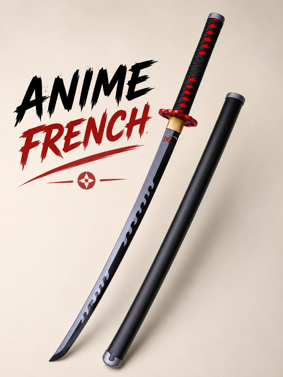 katana décoratif (Acier Carbone)