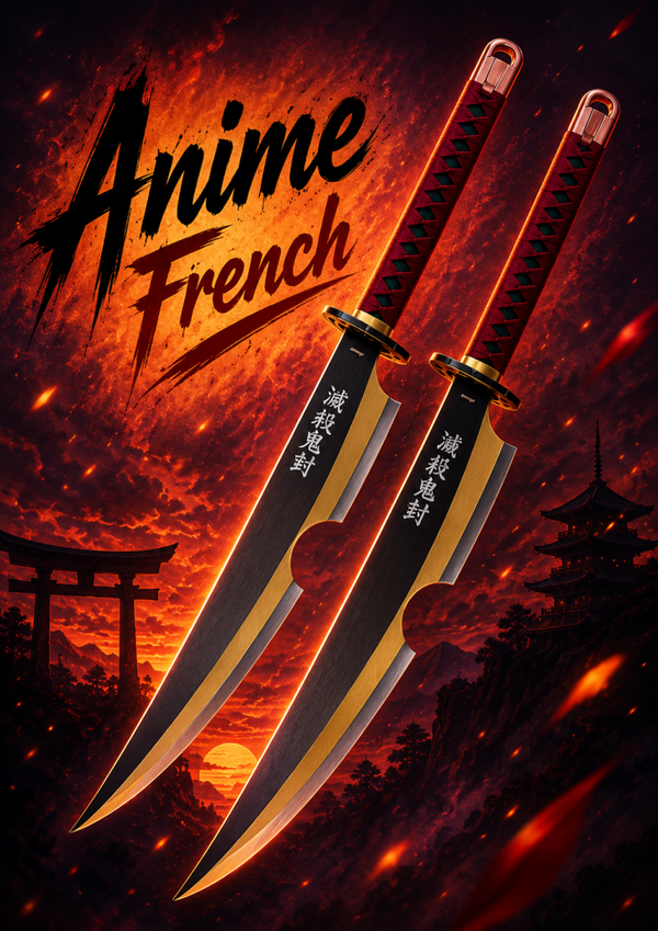 katana décoratif (toles d'acier)