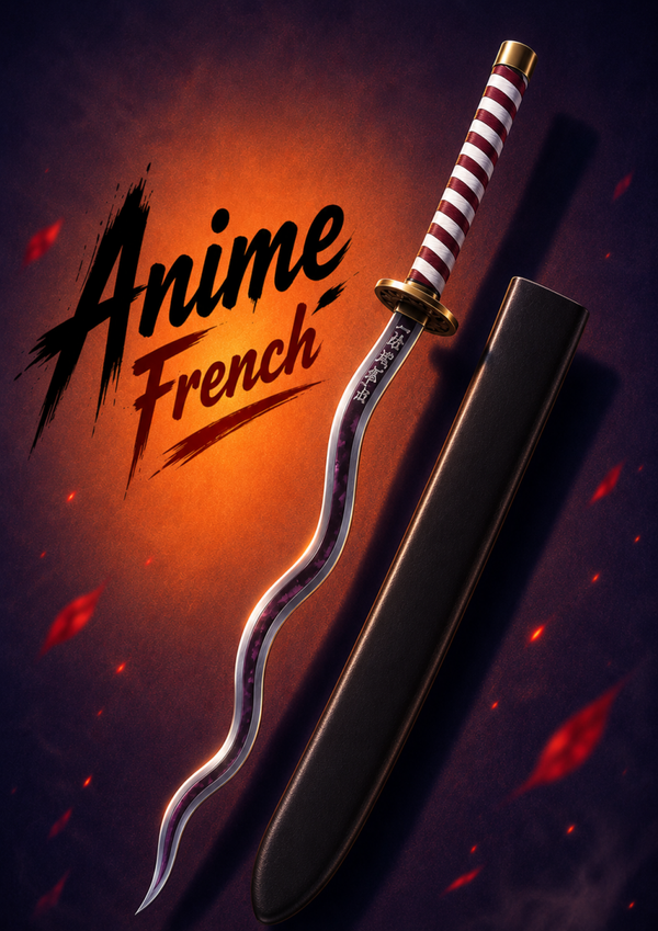 katana décoratif (toles d'acier)