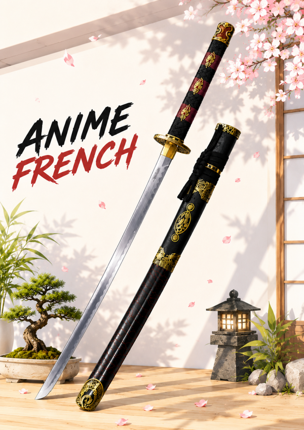 katana décoratif (toles d'acier)