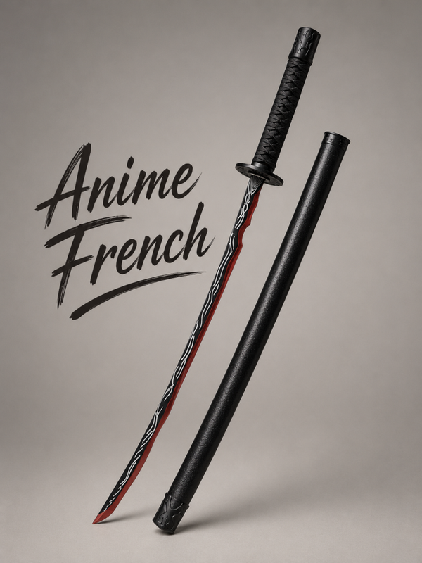 katana décoratif (toles d'acier)