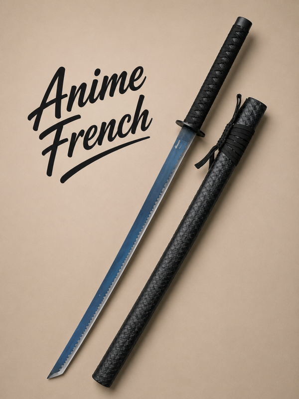 katana décoratif (toles d'acier)