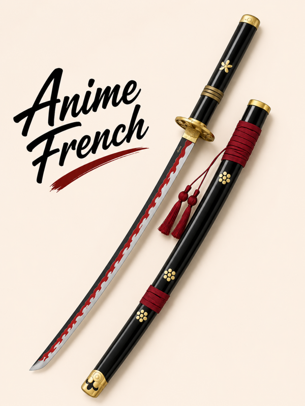 katana décoratif (toles d'acier)