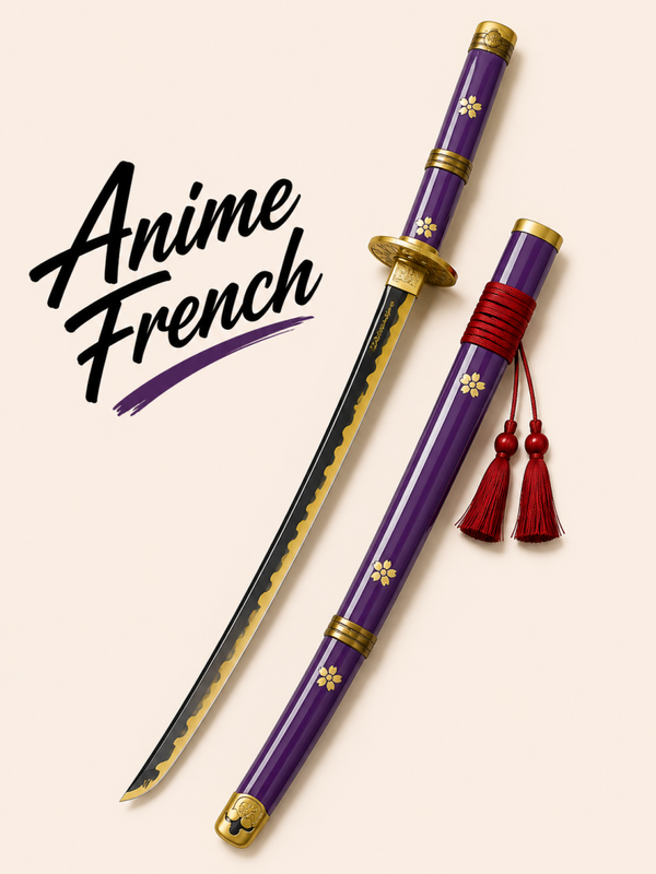 katana décoratif (toles d'acier)