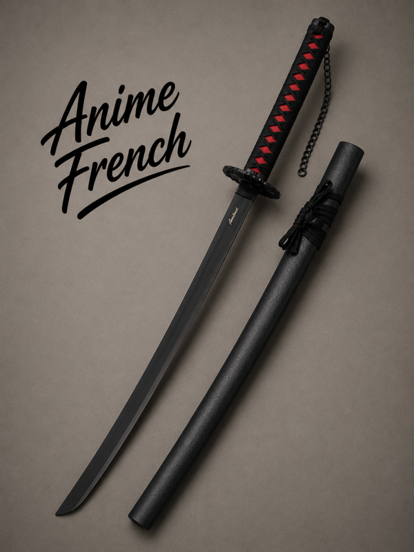katana décoratif (toles d'acier)