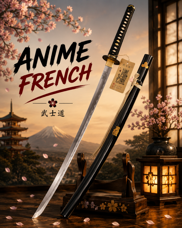 katana décoratif (acier carbone)