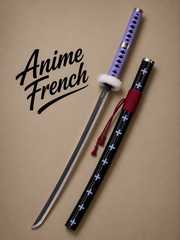 katana décoratif (toles d'acier)
