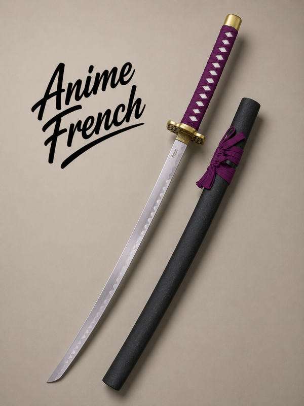 katana décoratif (toles d'acier)