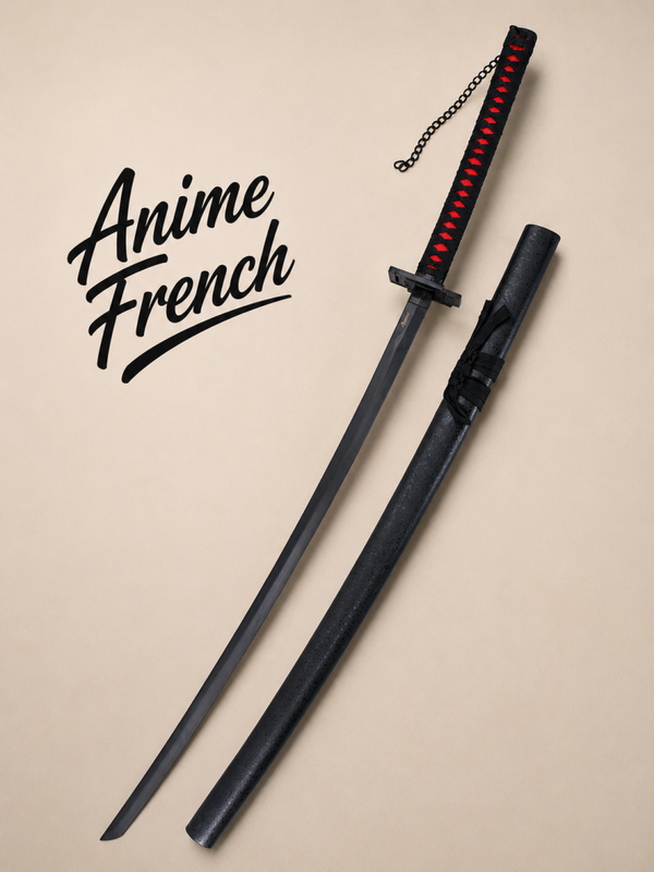 katana décoratif (toles d'acier)