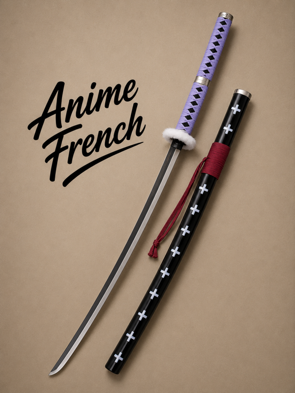 katana décoratif (toles d'acier)