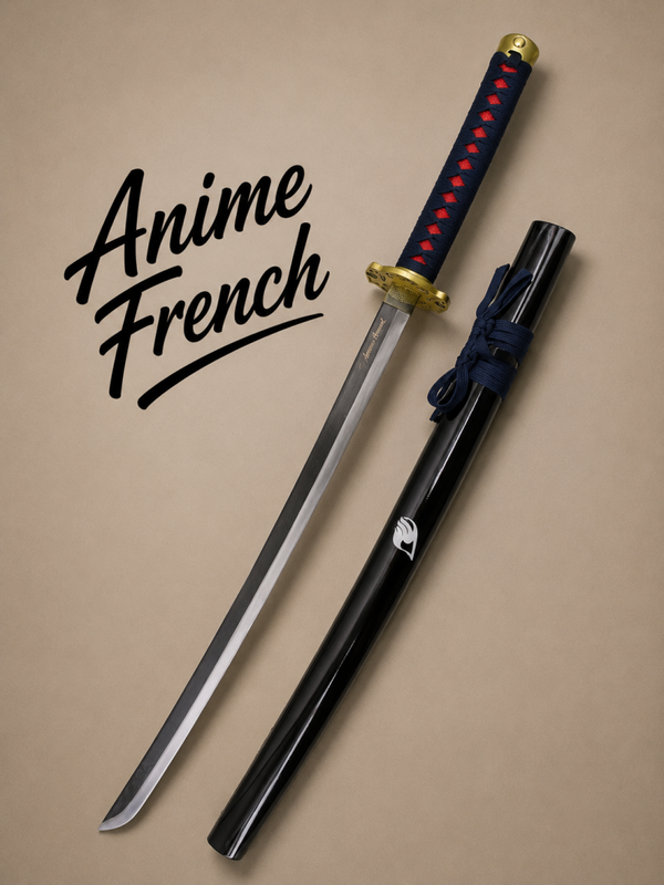 katana décoratif (toles d'acier)