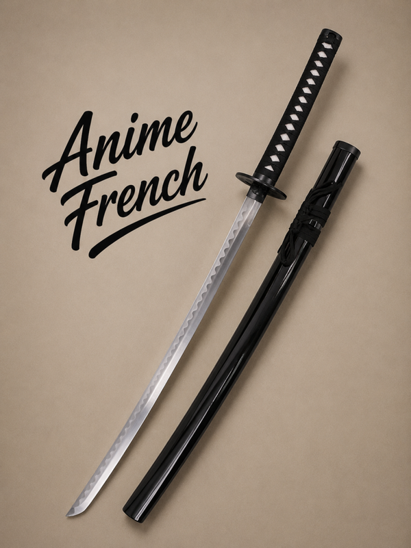 katana décoratif (toles d'acier)