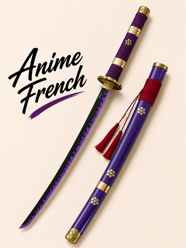 katana décoratif (toles d'acier)