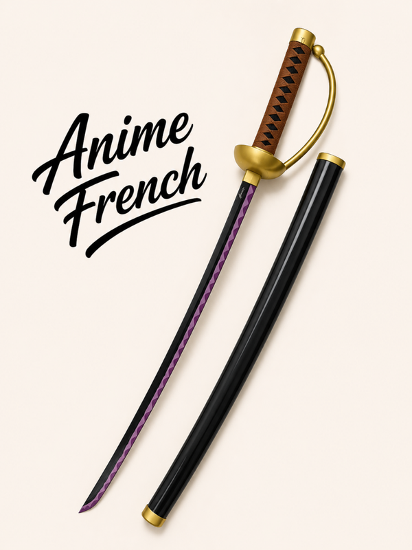 katana décoratif (toles d'acier)