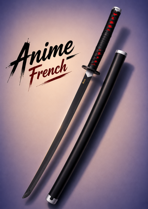 katana décoratif (toles d'acier)