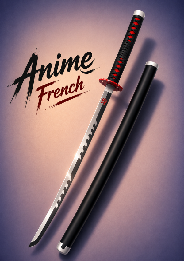 katana décoratif (toles d'acier)