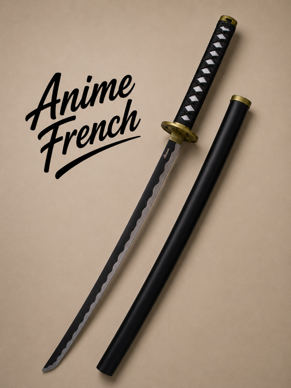 katana décoratif (toles d'acier)