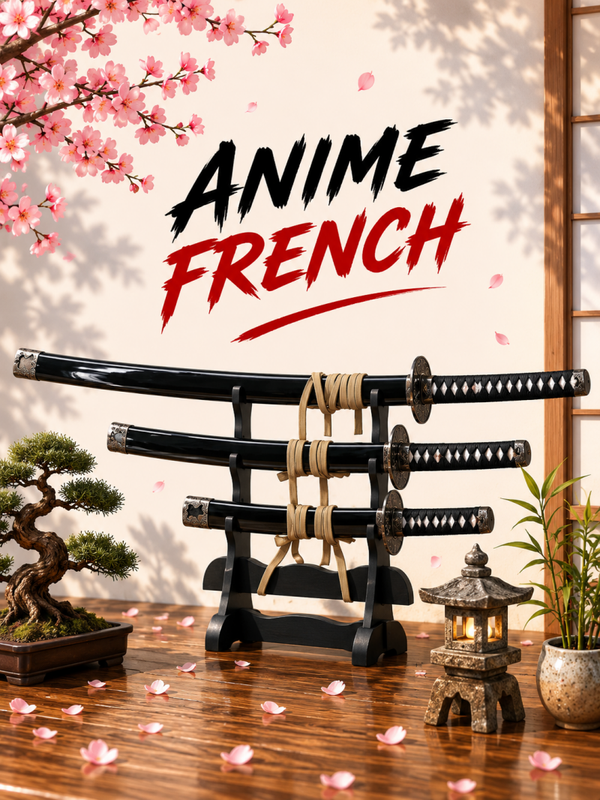 katana décoratif (toles d'acier)
