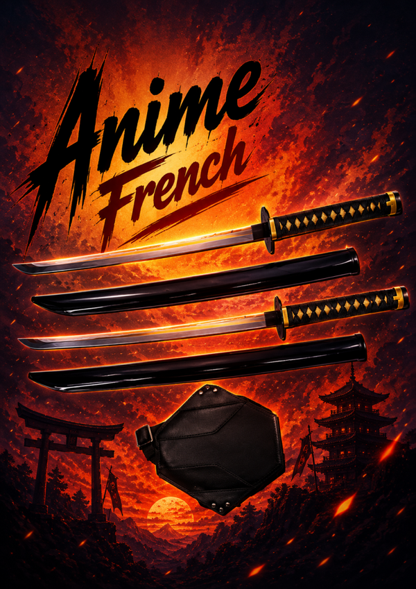 katana décoratif (toles d'acier)