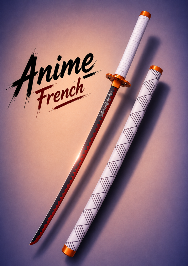 katana décoratif (toles d'acier)