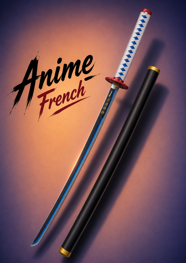 katana décoratif (toles d'acier)