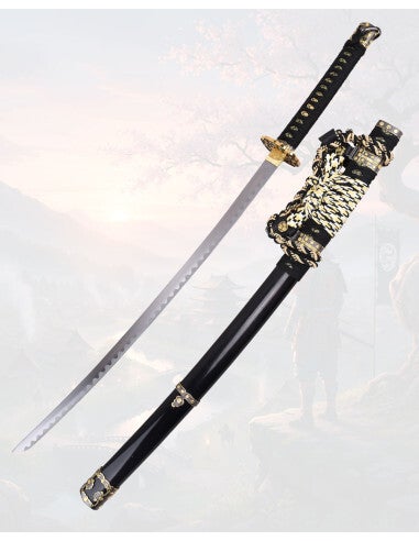 katana décoratif (toles d'acier)