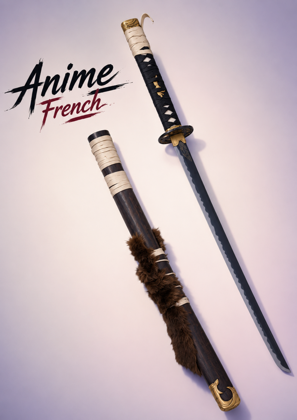 katana décoratif (toles d'acier)