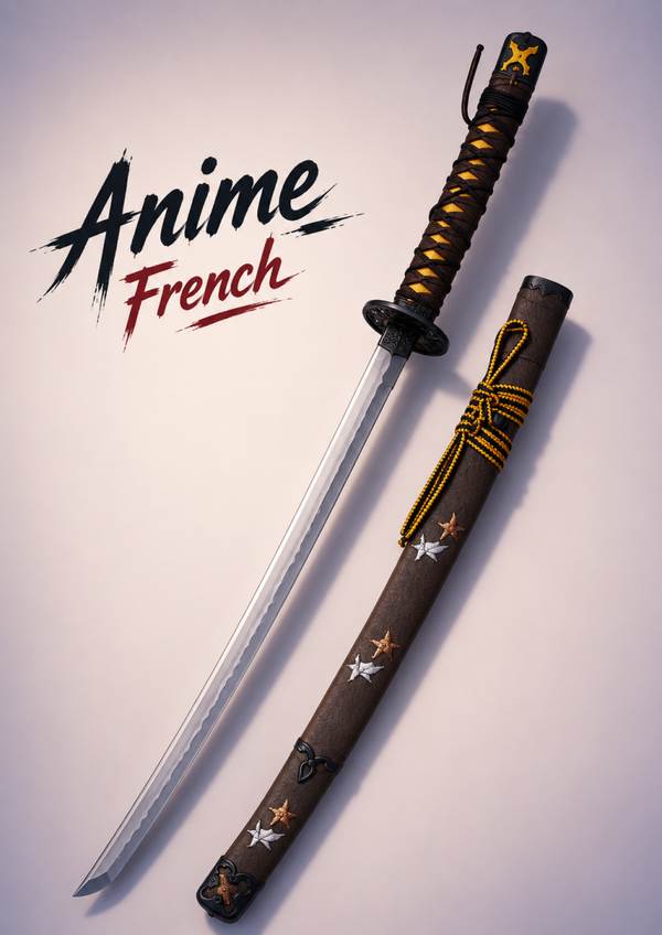 katana décoratif (toles d'acier)