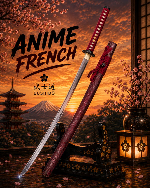 katana décoratif (acier carbone)