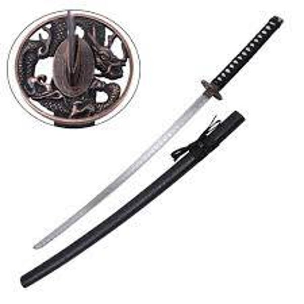 katana décoratif (toles d'acier)