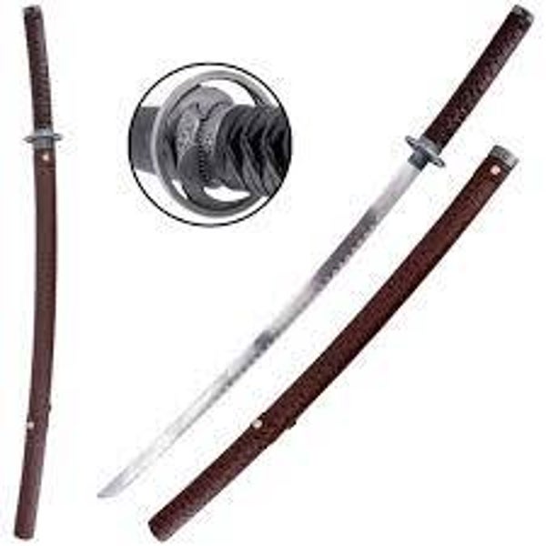 katana décoratif (toles d'acier)