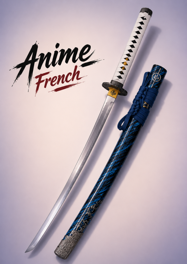 katana décoratif (toles d'acier)