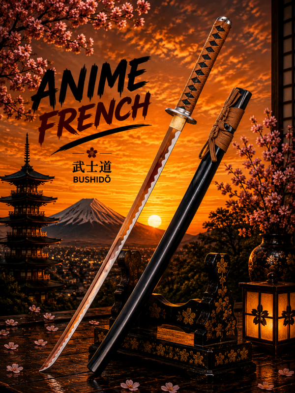 katana décoratif (Acier Carbone 1065)