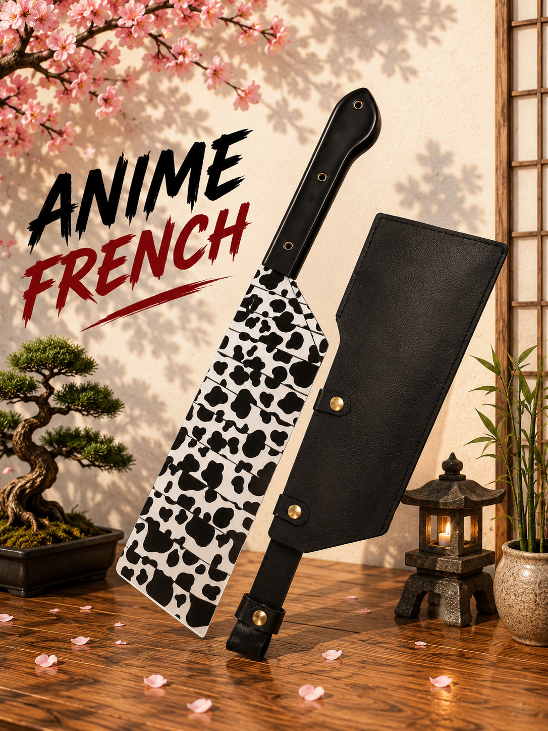 katana décoratif (toles d'acier)