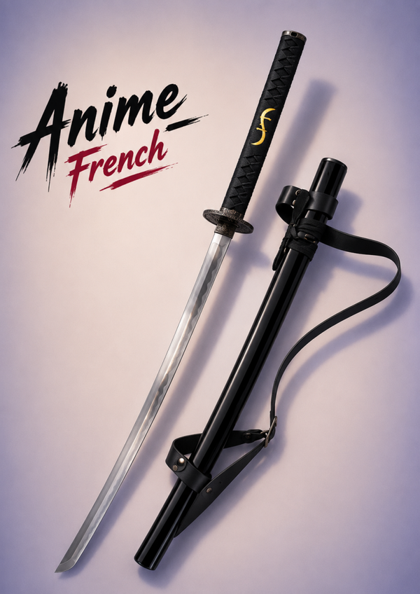 katana décoratif (toles d'acier)